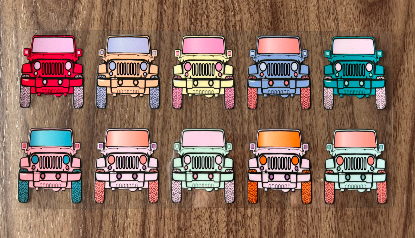 Colorful Beep Car Cup Wrap