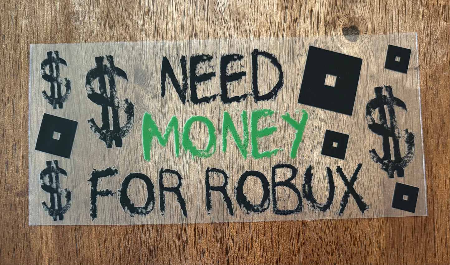 Money for Block Game Cup Wrap