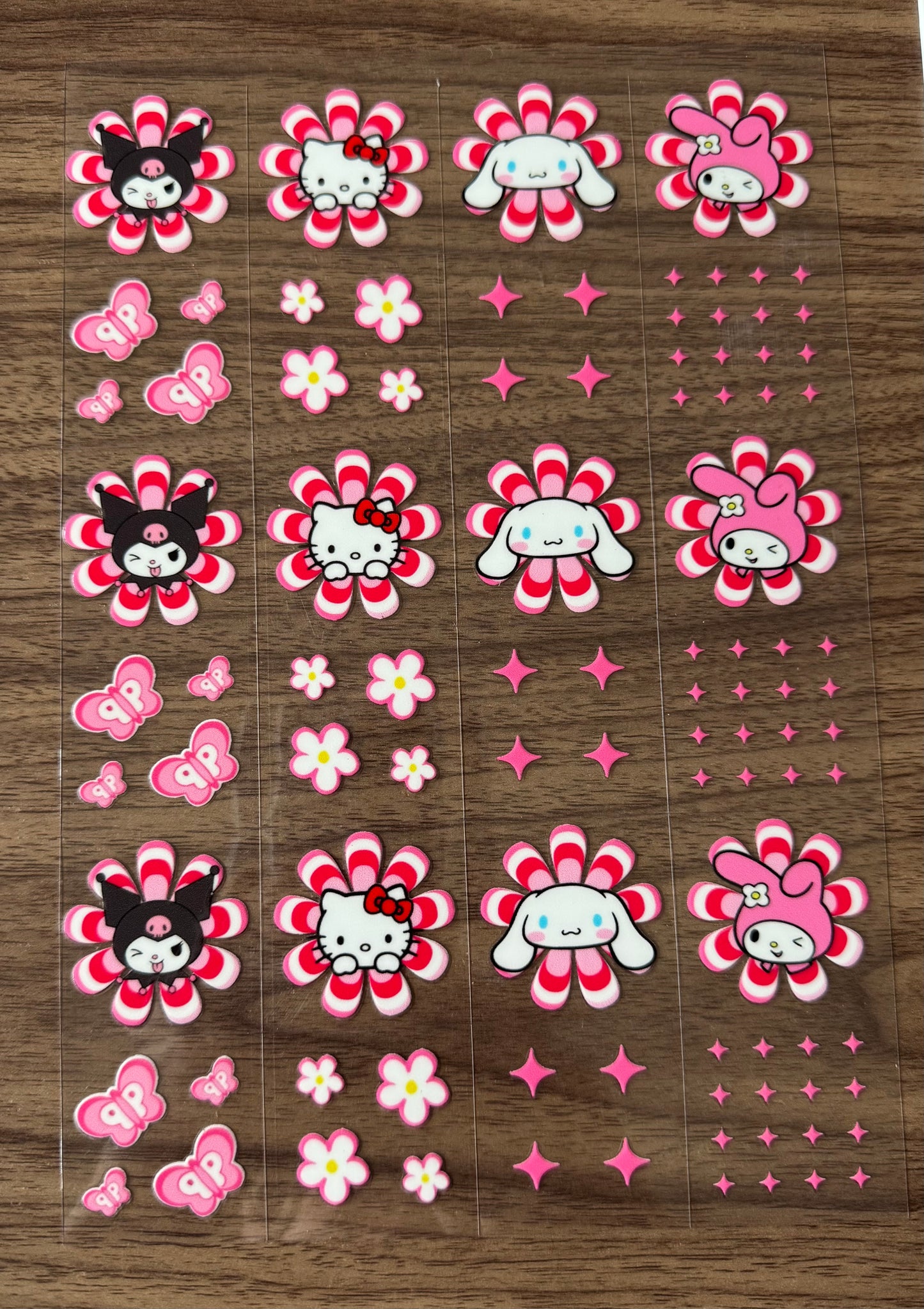 Pink Flowery Kawaii Sheet