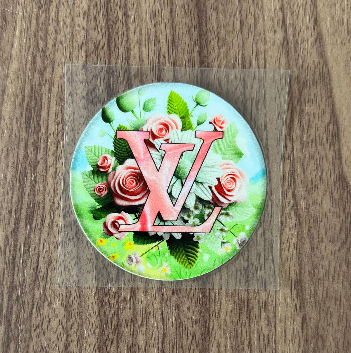 Flowery Loo Boujee Circle Decal