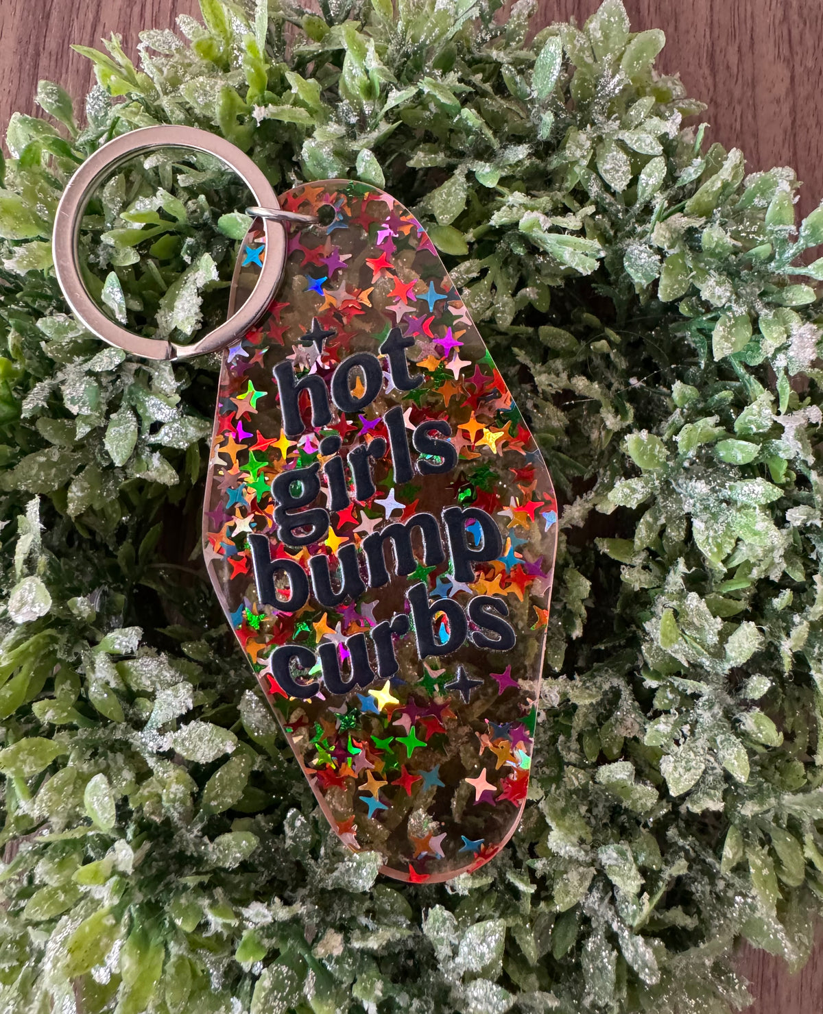 Hot Girls Bump Curbs Keychain