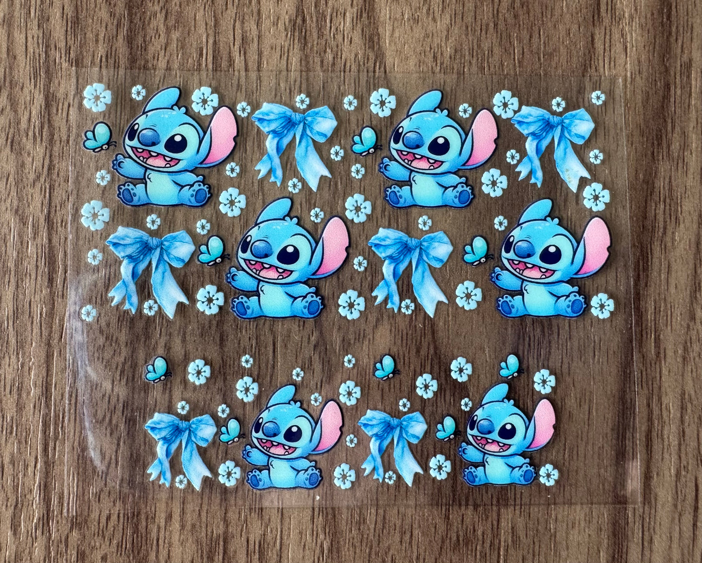 Blue Alien & Bows Mini Wrap