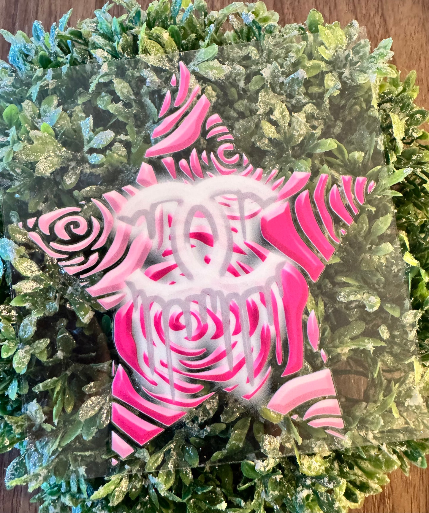 Pink C Boujee Star Decal