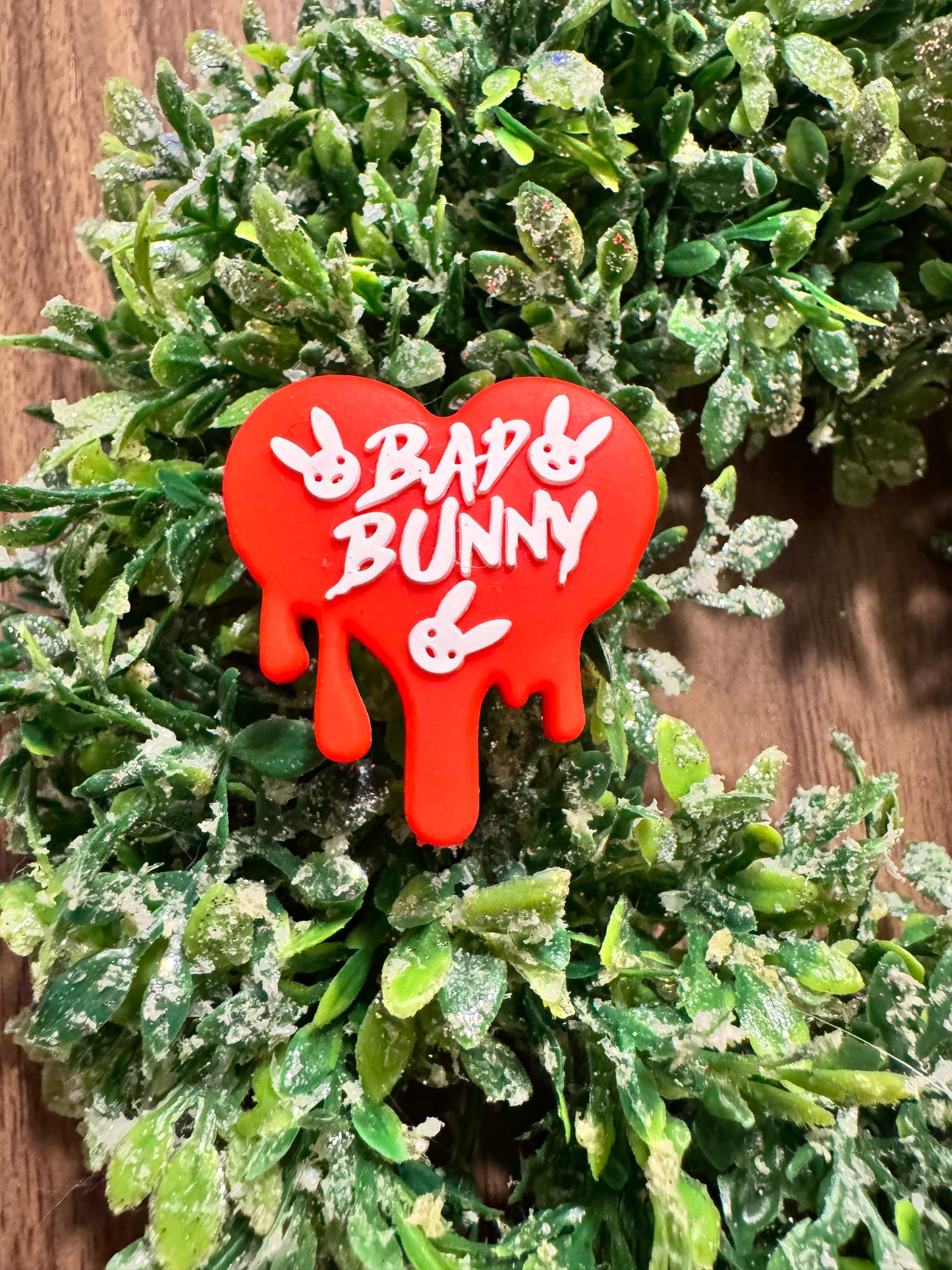 Bunny Singer Heart Focal