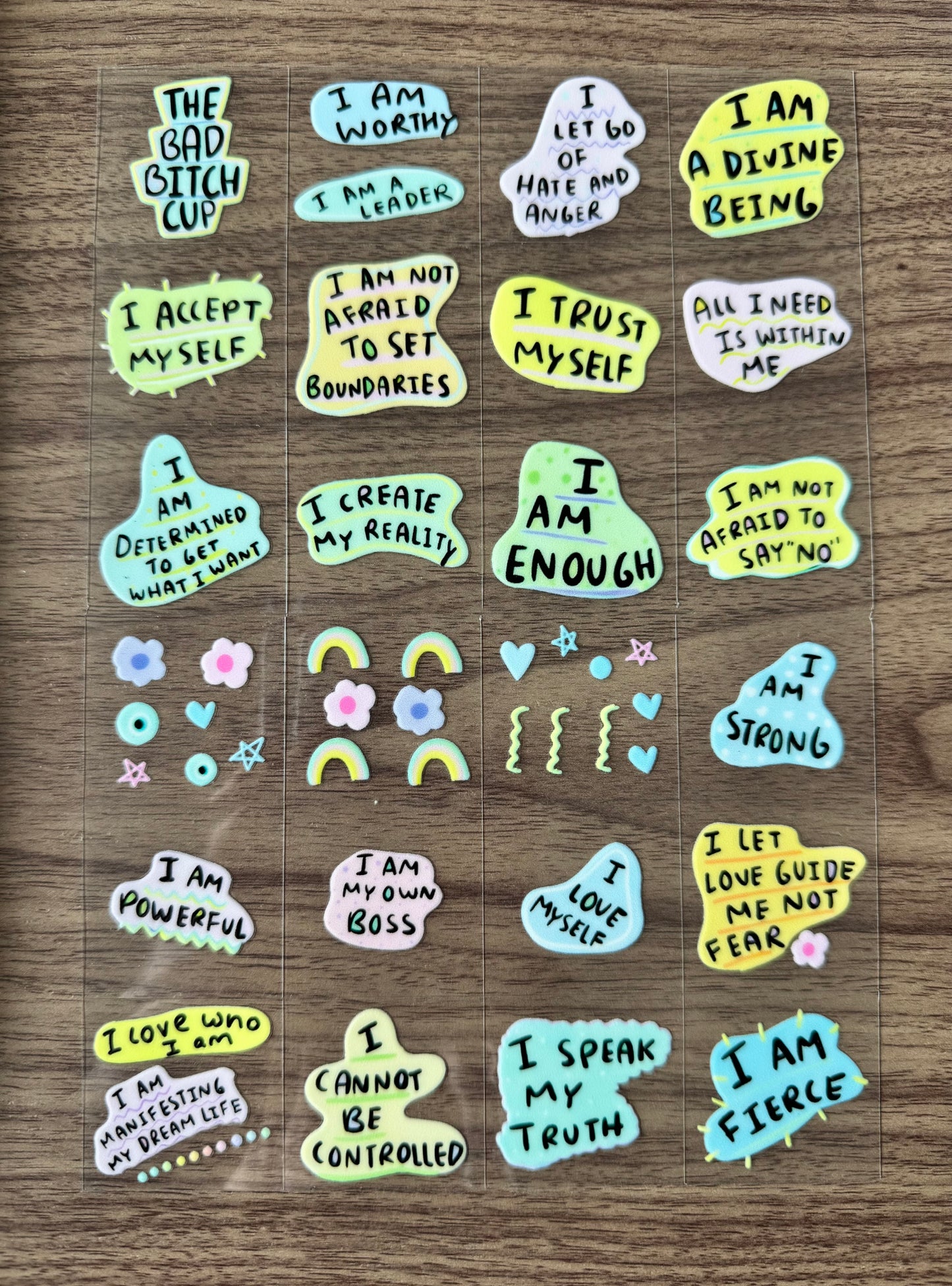 Bad B**** Affirmations Sheet