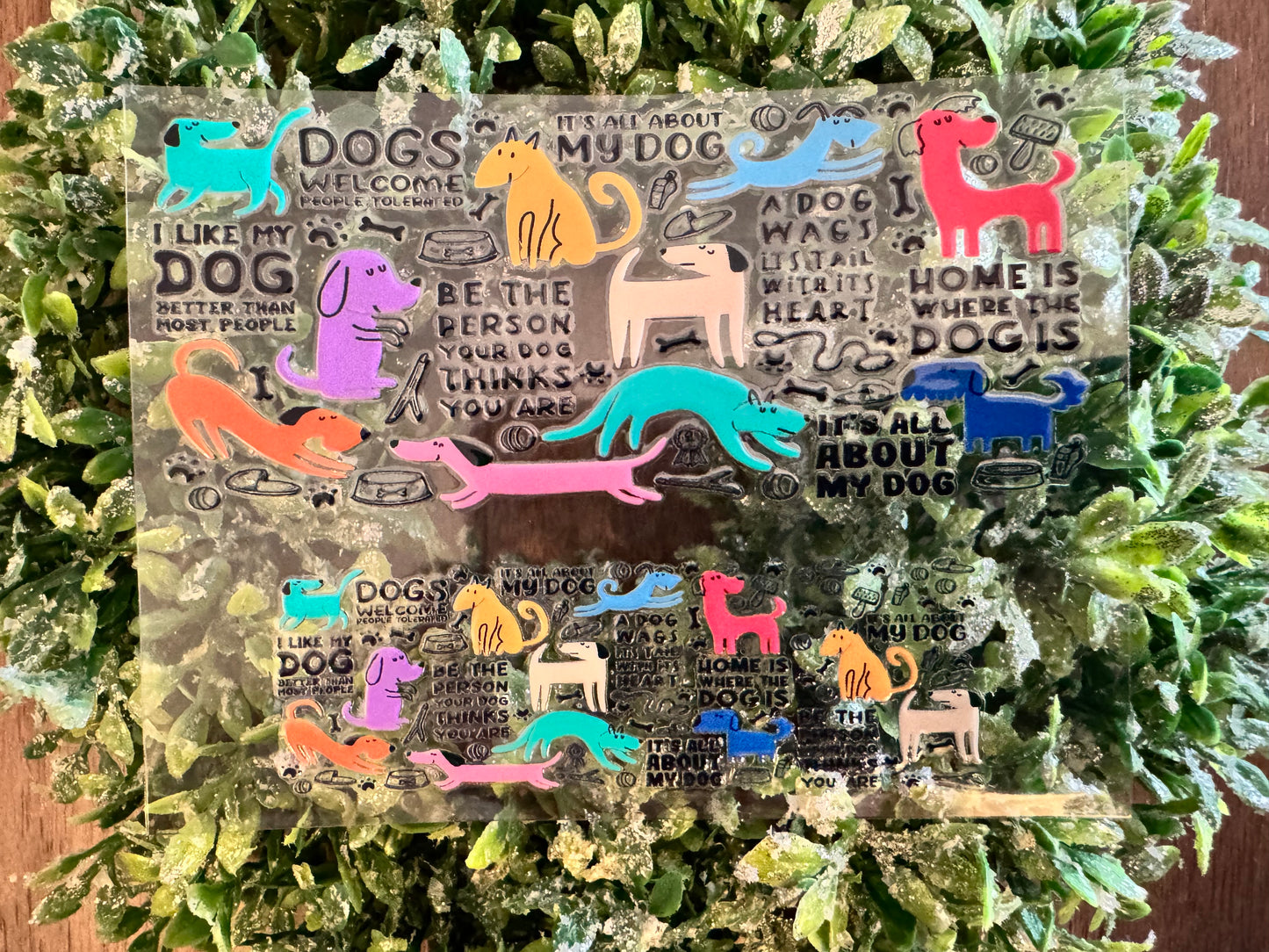 Colorful Dogs Mini Wrap