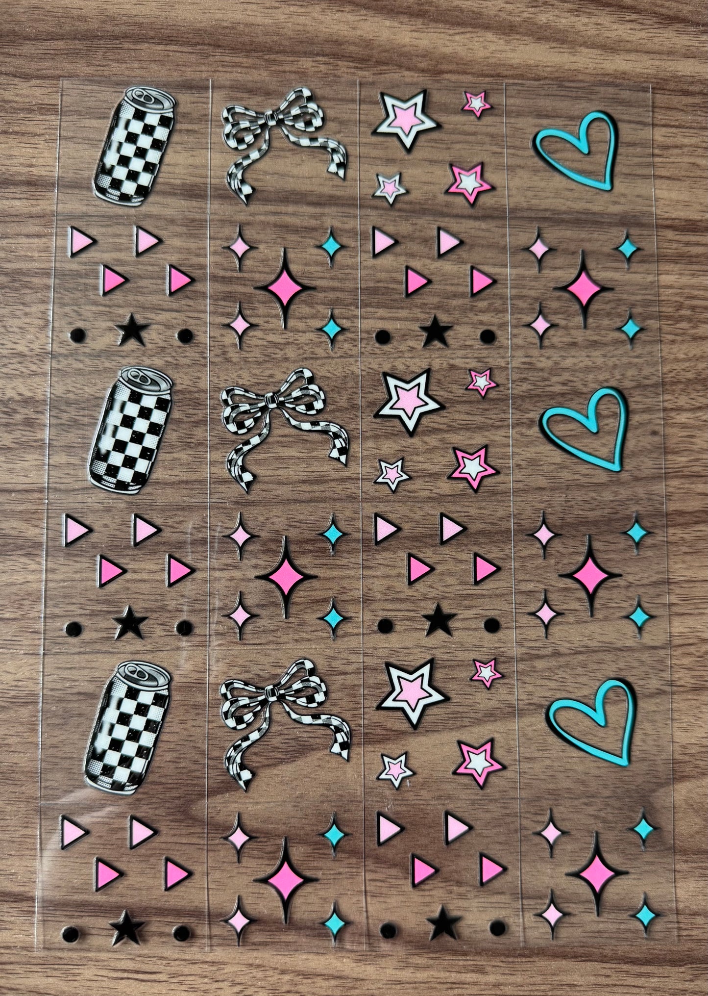 Drinks, Stars, Hearts Sheet