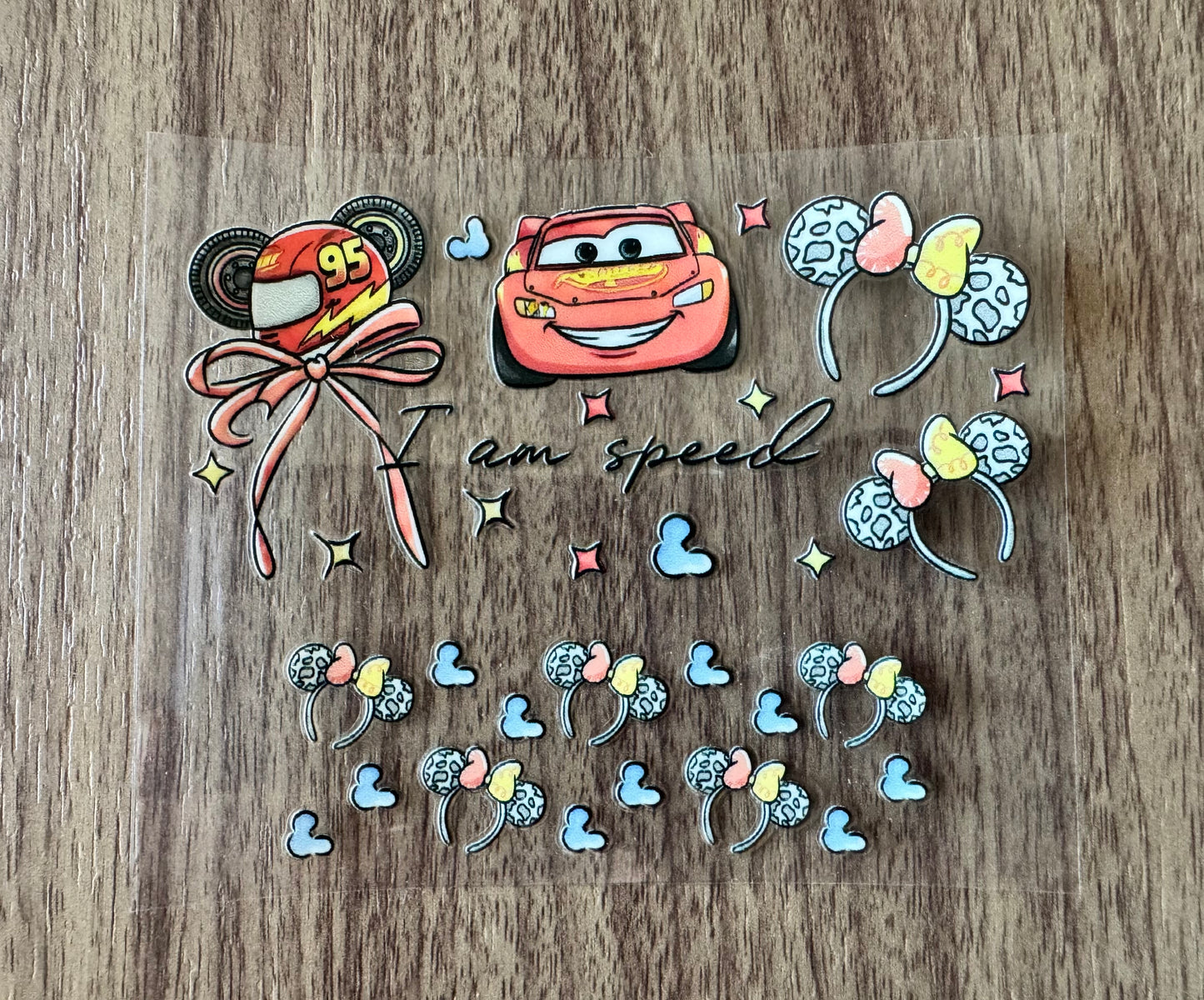 Red Vehicle Headband Mini Wrap