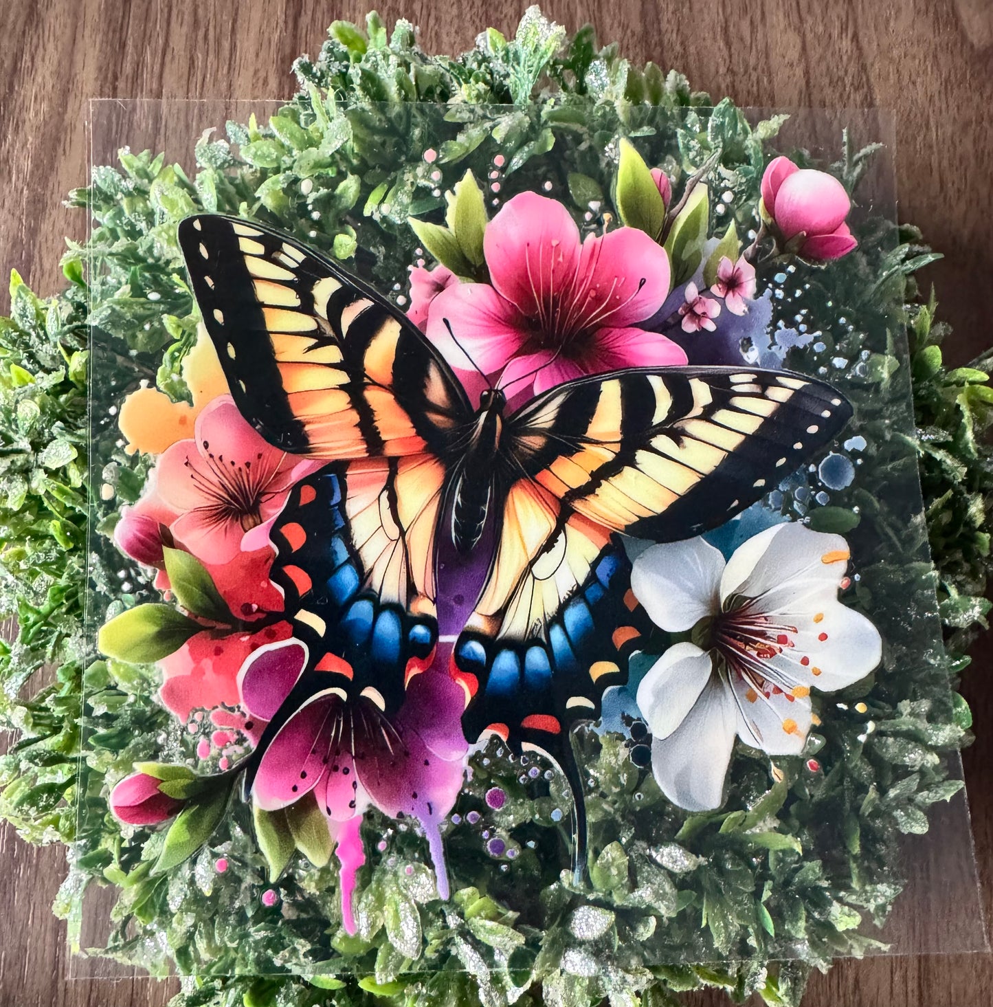 Yellow Butterfly Decal