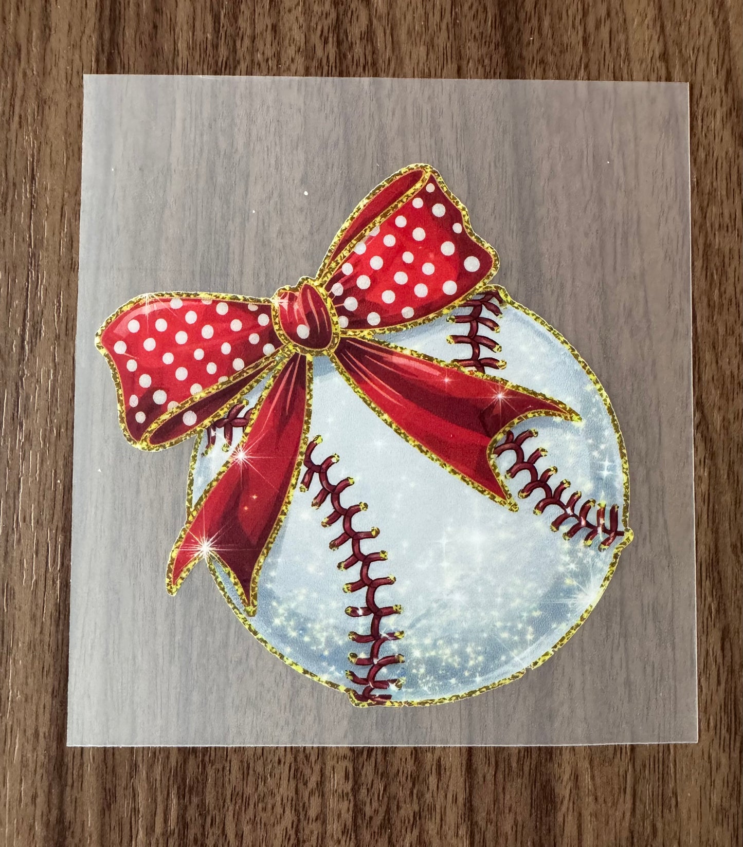 Sparkly Baseball Transfer