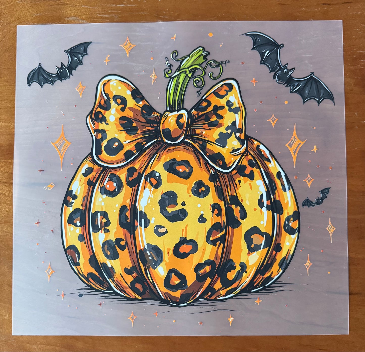 Leopard Pumpkin Transfer