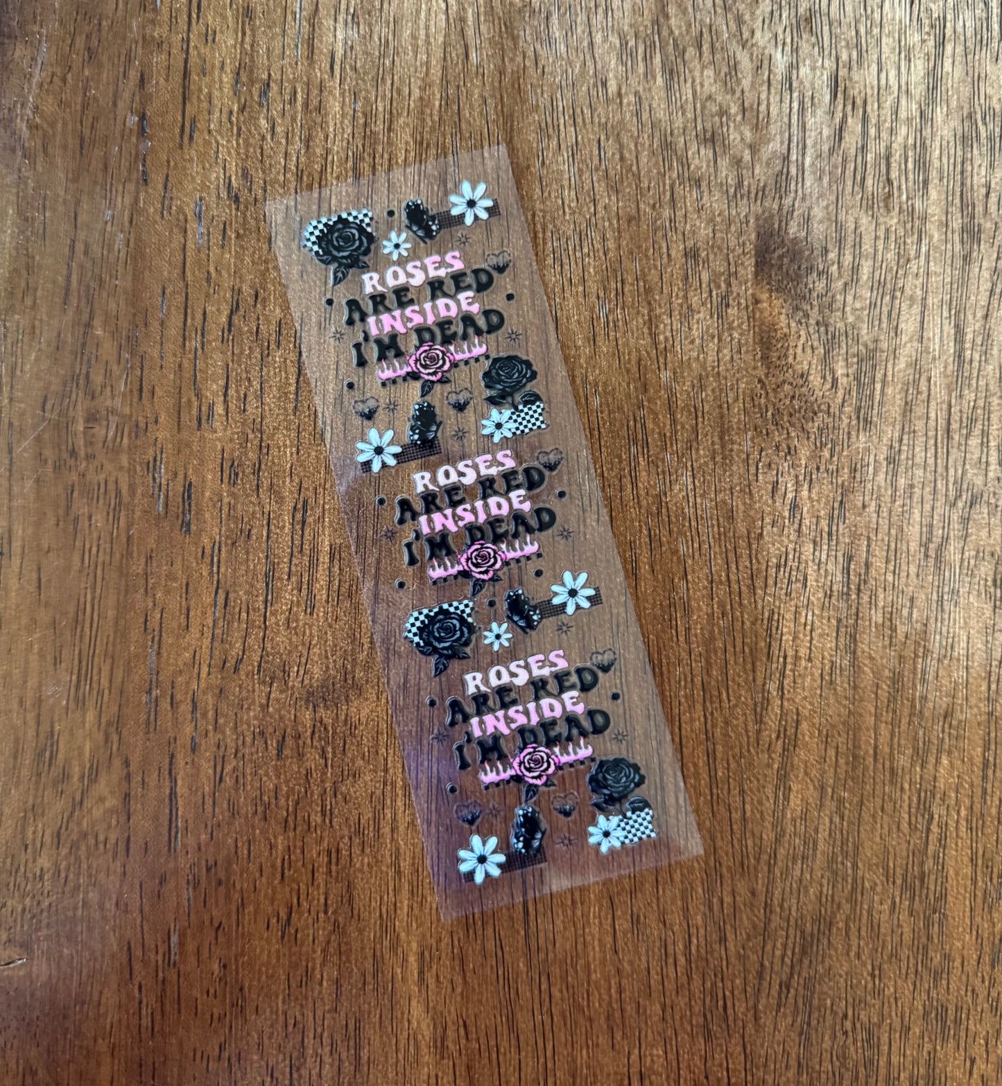 Roses Red Inside Dead Pen Wrap