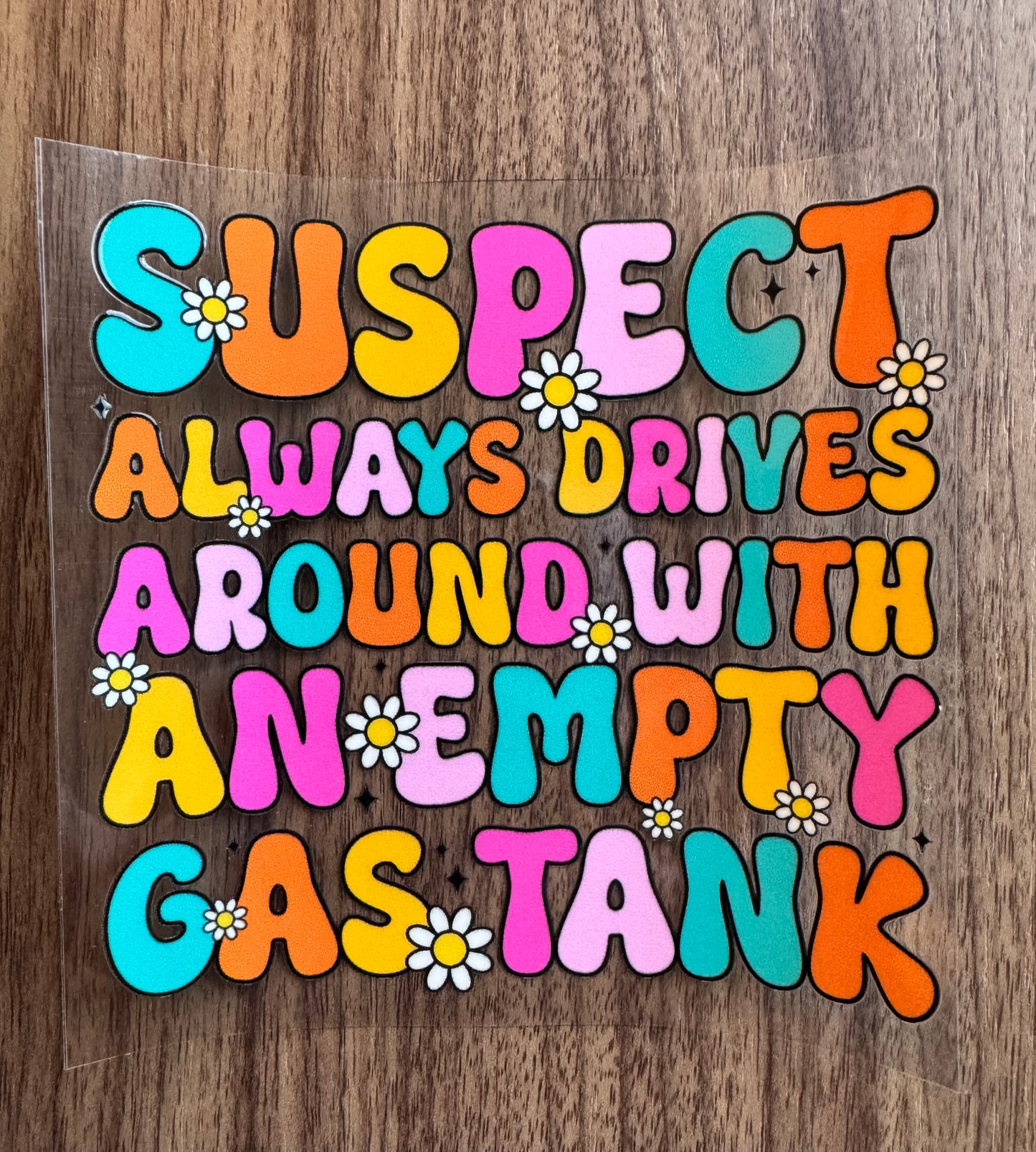 Empty Gas Tank Decal
