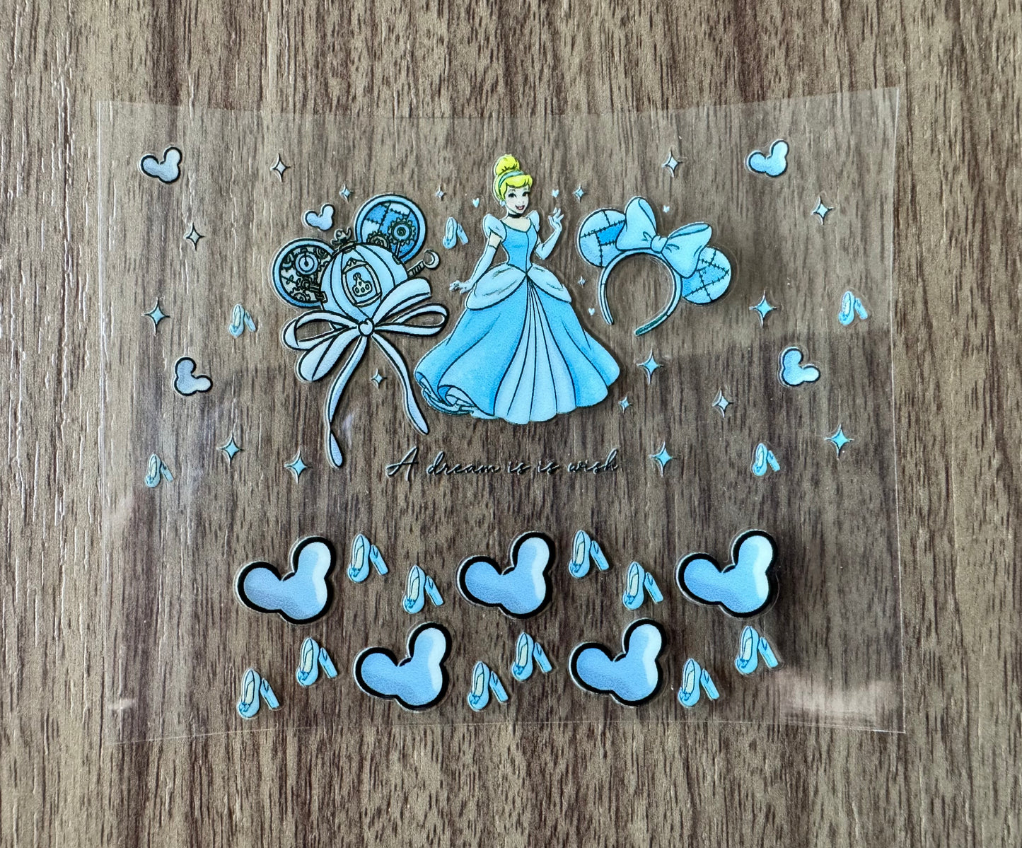 Glass Slipper Princess Headband Mini Wrap