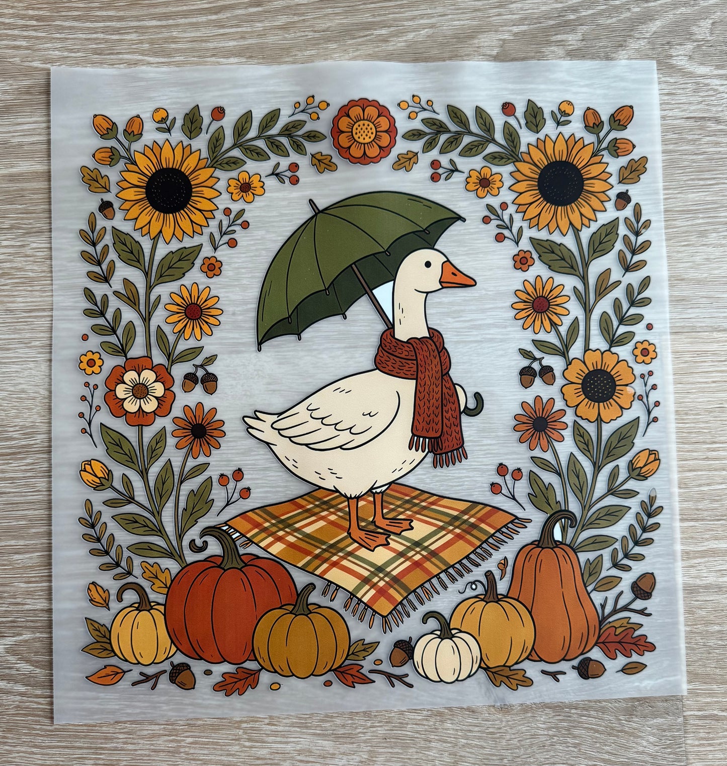 Autumn Goose Transfer