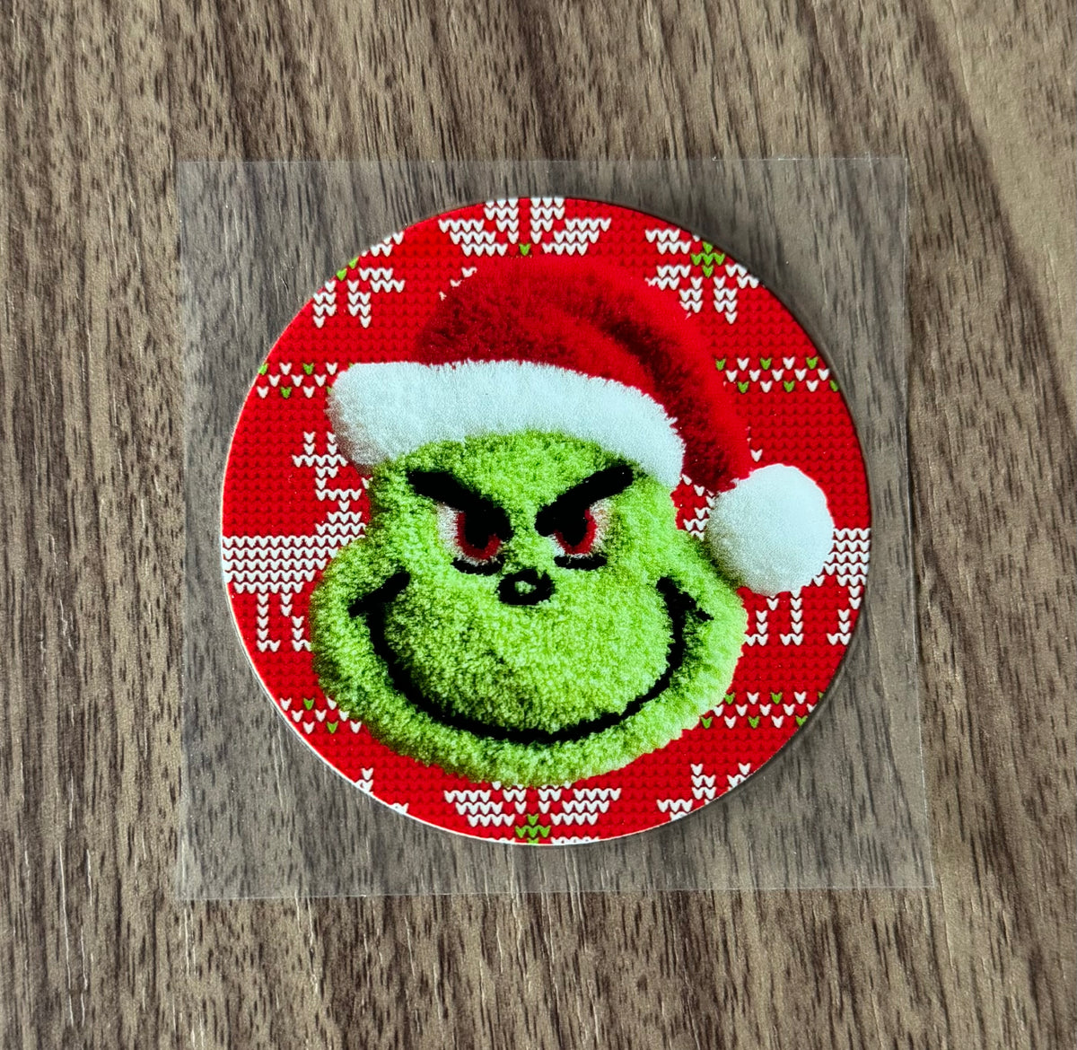 Santa Green Guy Circle Decal