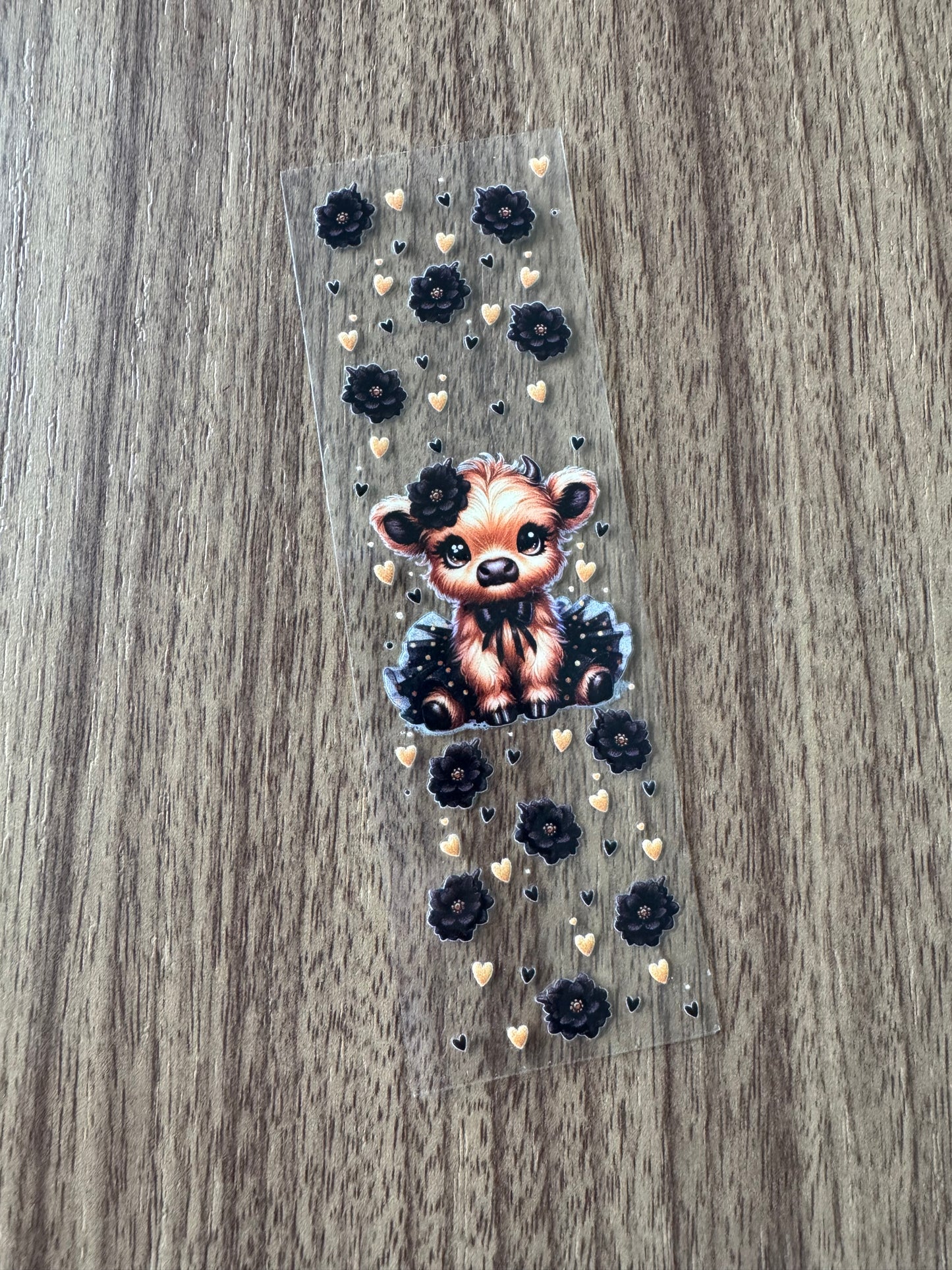 Black Tutu Cow Pen Wrap