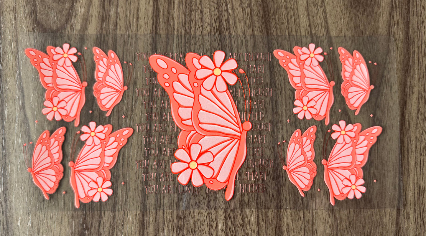 You Are Enough Butterfly Cup Wrap