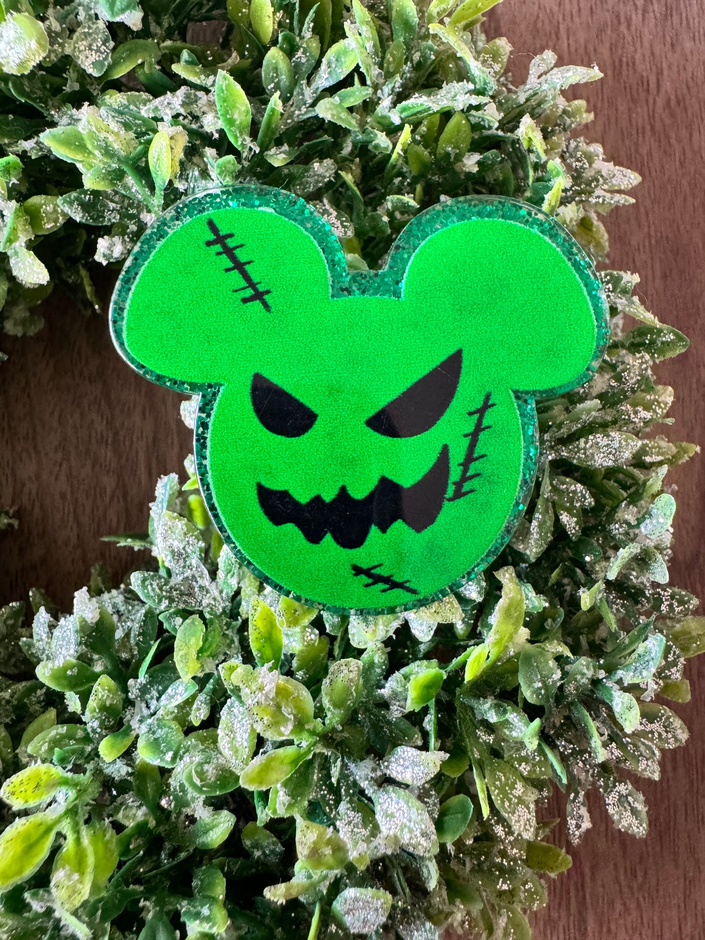 Green Mouse Head Acrylic