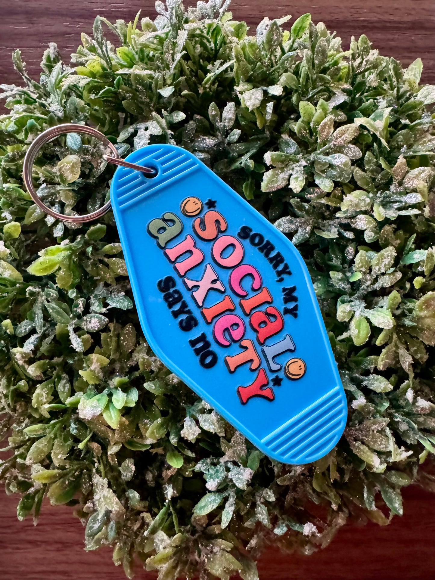 Social Anxiety Keychain