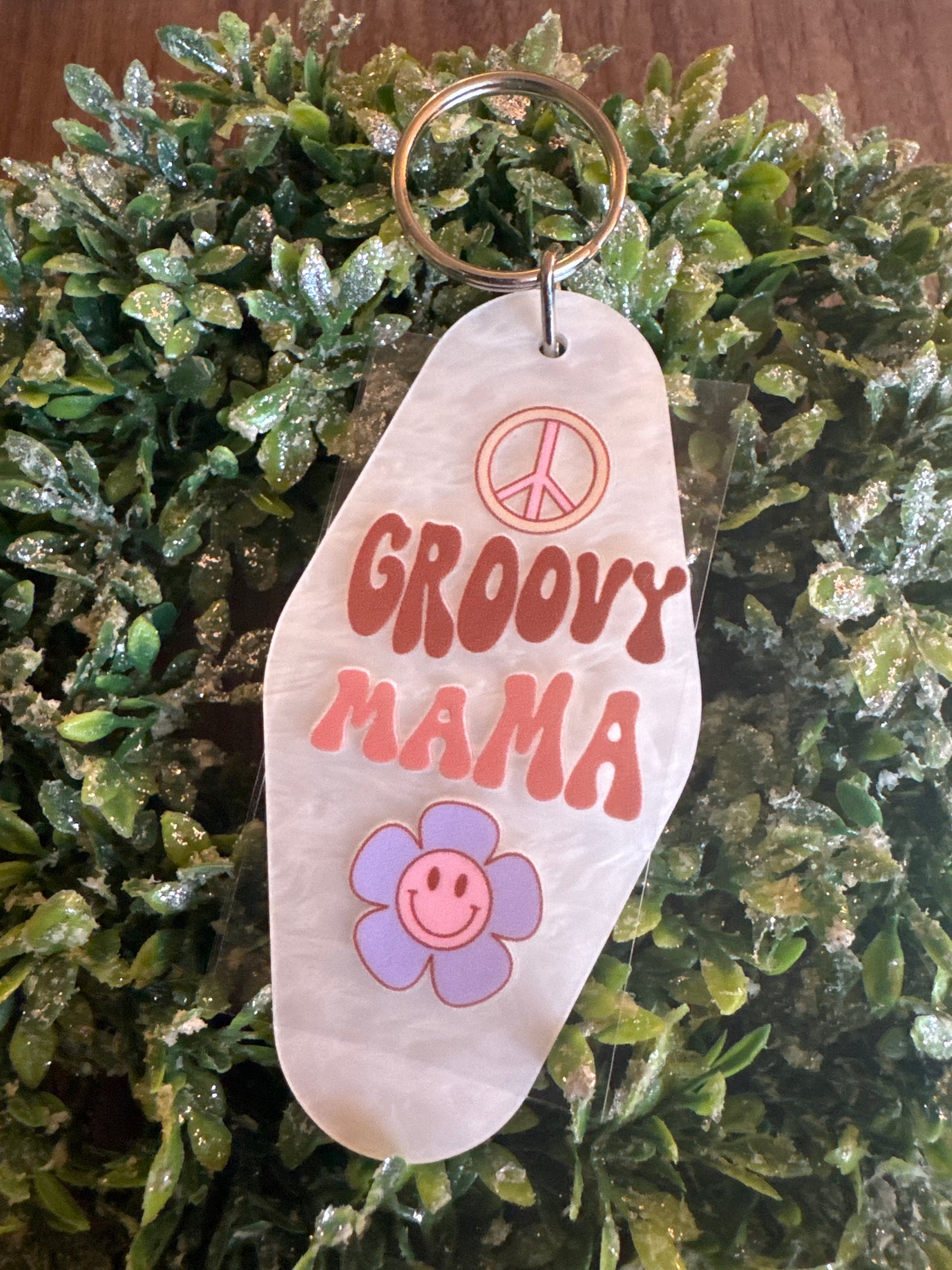 Groovy Mama Keychain Decal