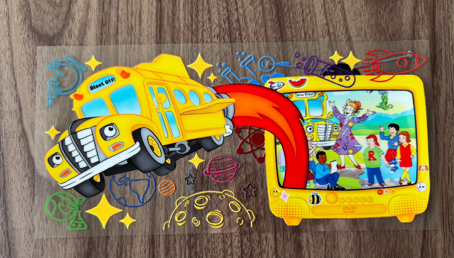 School Bus Teacher Cup Wrap