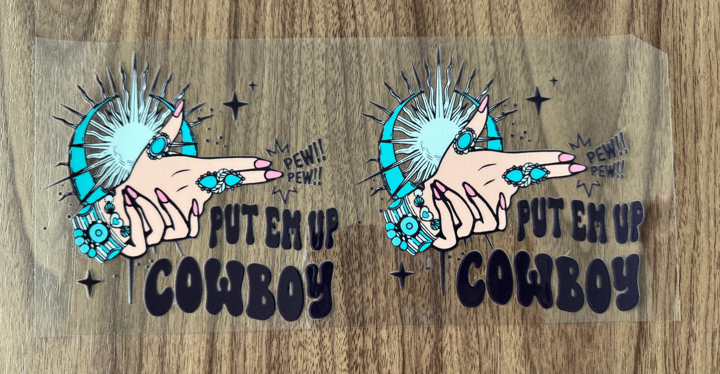 Put Em Up Cowboy Decal Sheet