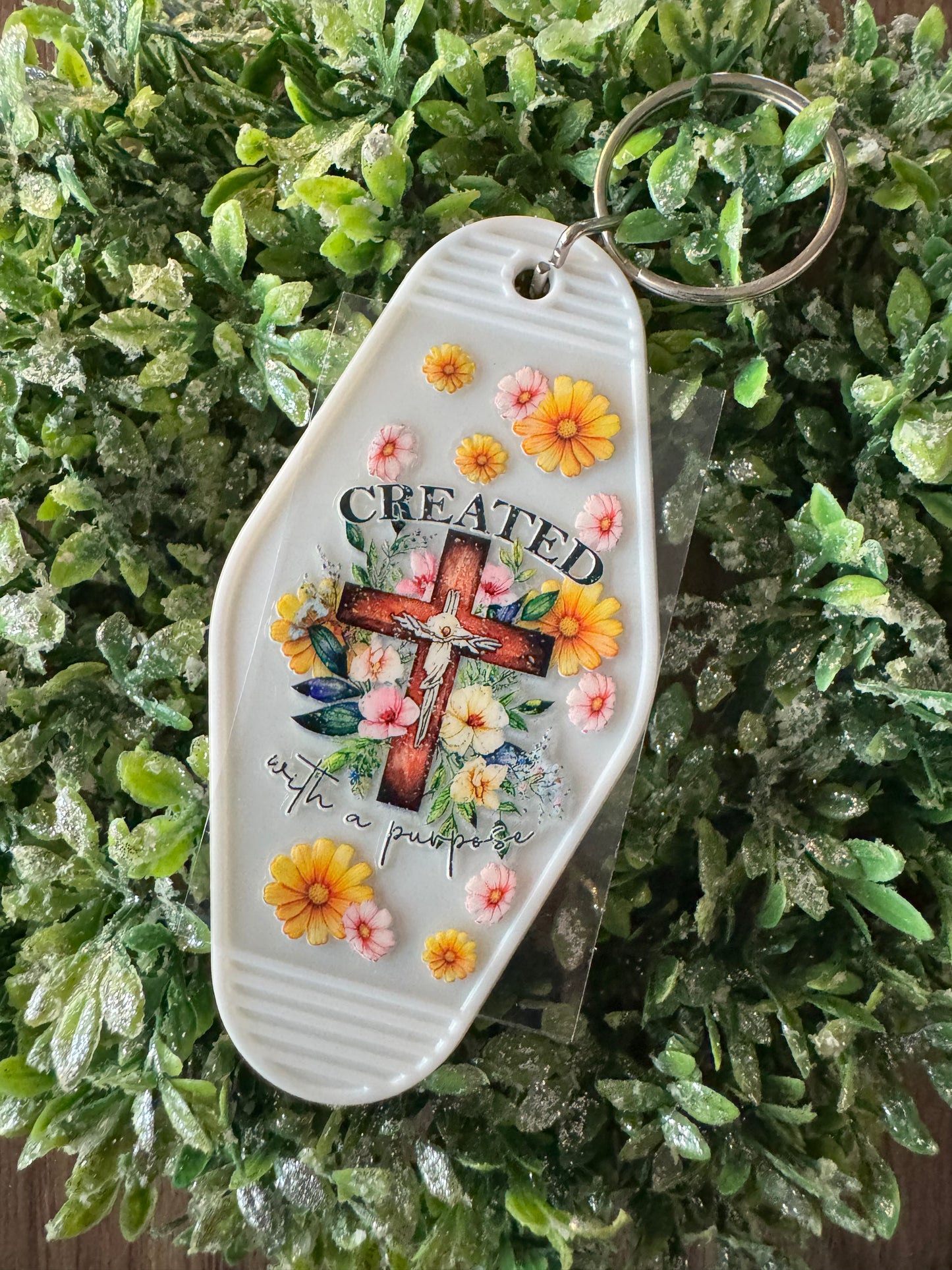 Created With A Purpose Keychain Decal