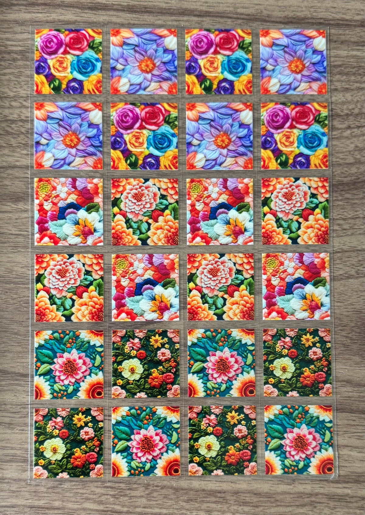 Colorful Flowers Sheet