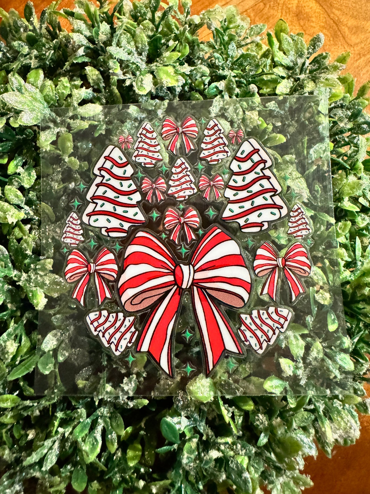 Christmas Tree Cakes Circle Decal