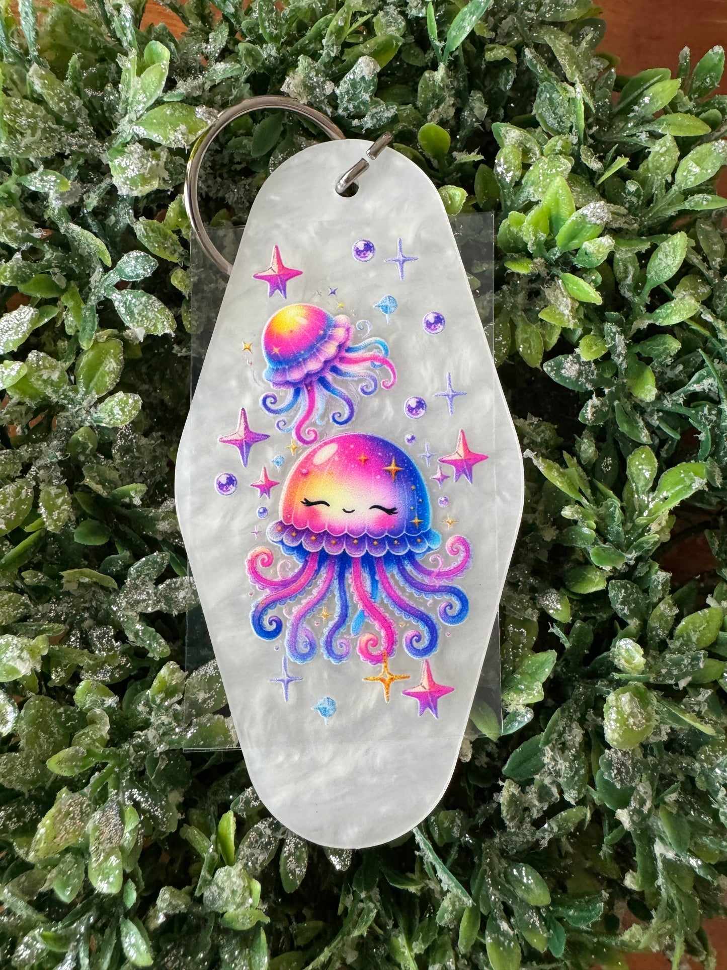 Cute Jellyfish Keychain Decal