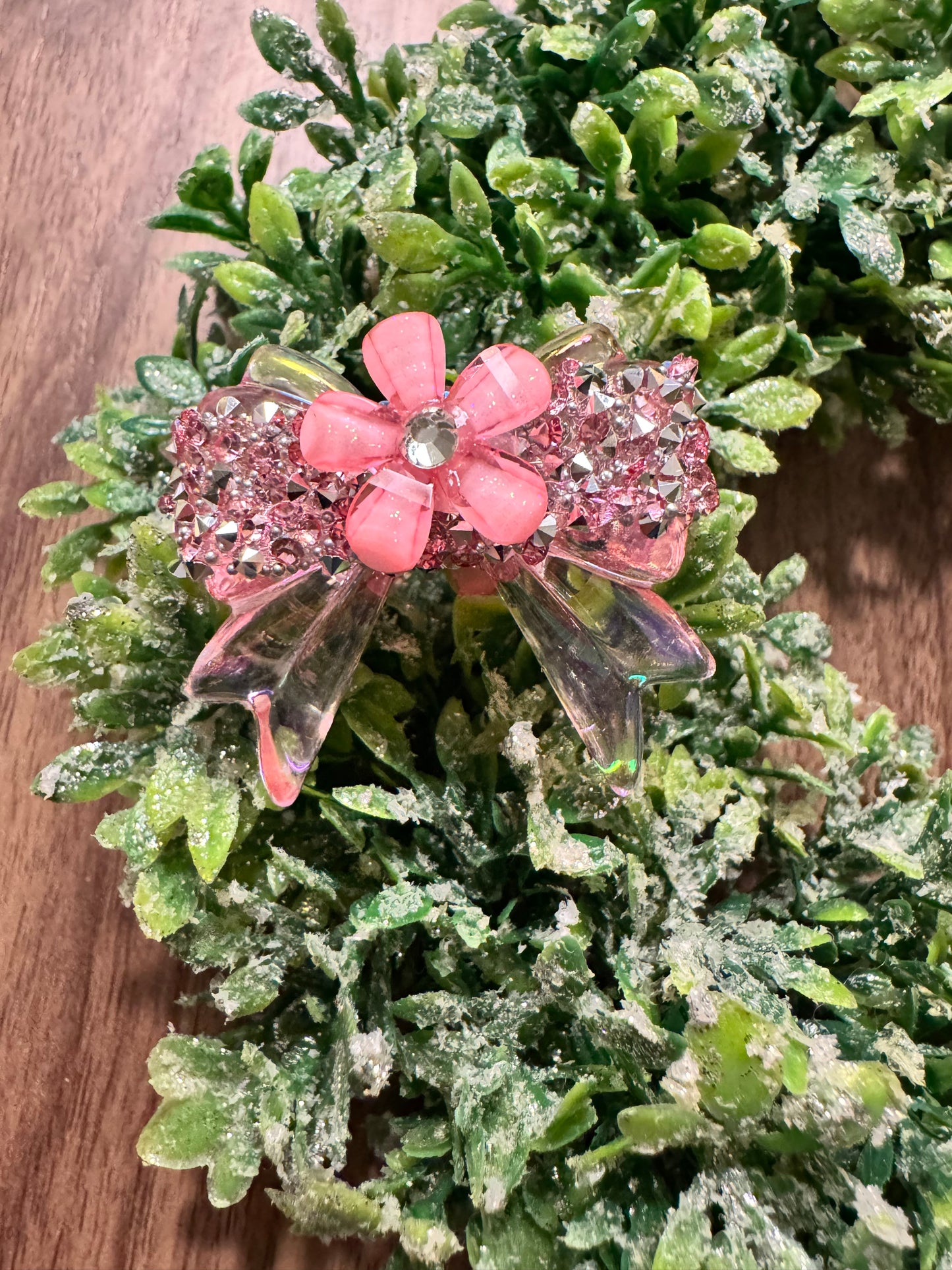 Flower Rhinestone Bow Bead