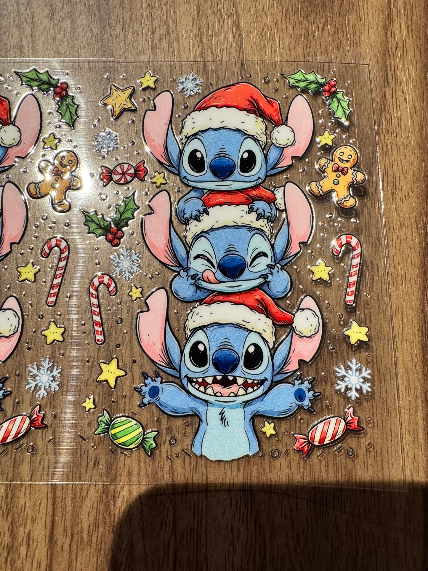 Happy Holiday Blue Alien Cup Wrap