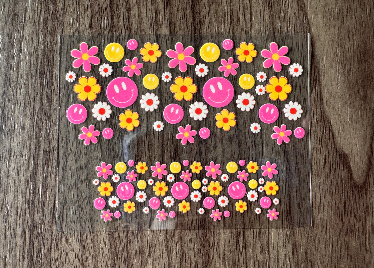 Pink & Yellow Flowery Smiles Mini Wrap
