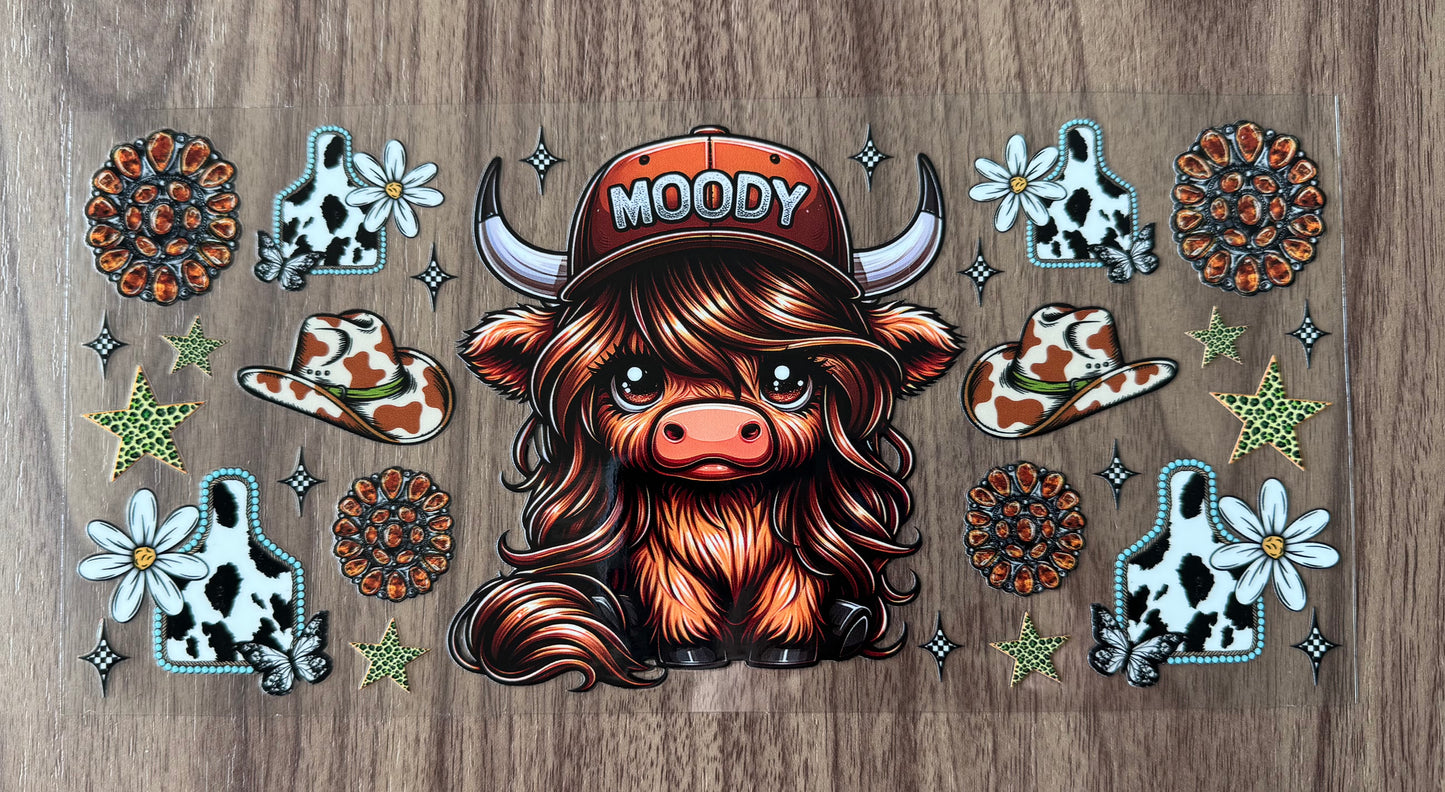Brown Moody Cow Cup Wrap