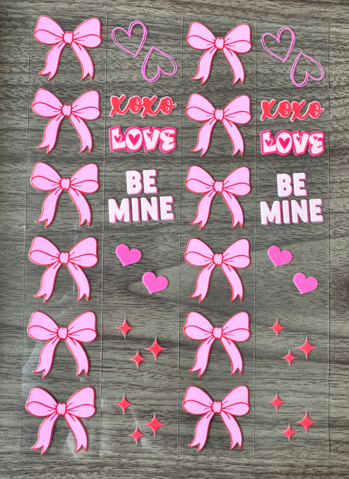 Valentines Bows Sheet