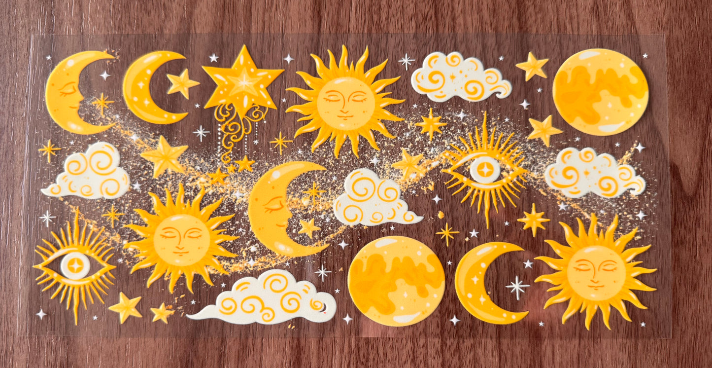 Golden Sun & Moon Cup Wrap