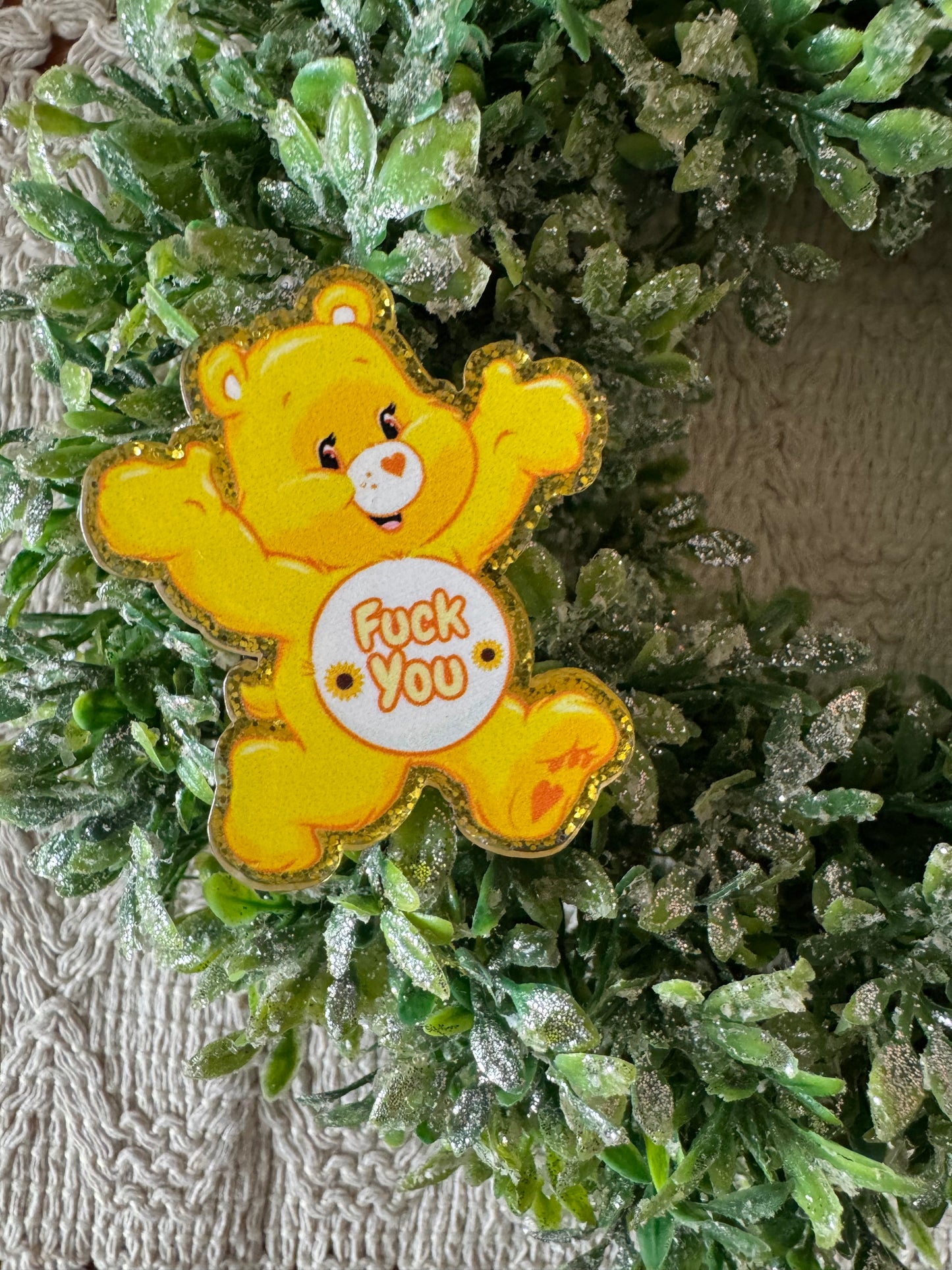 Yellow Swear Bear Magnet