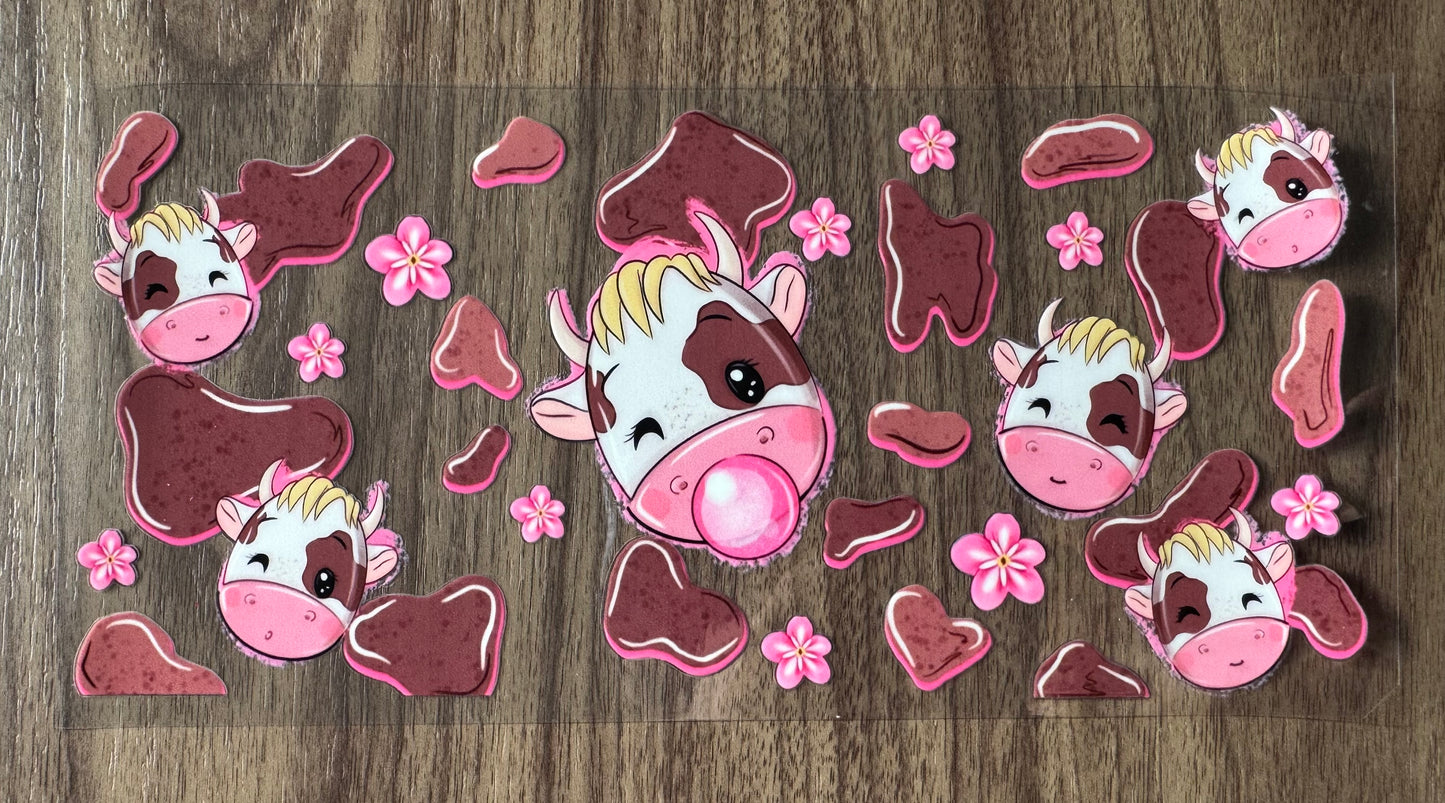 Bubblegum Cow Cup Wrap