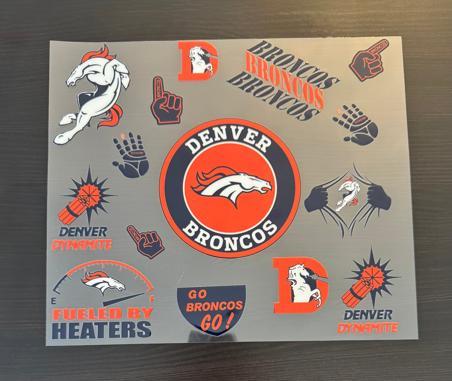 Denver Football Cup Wrap