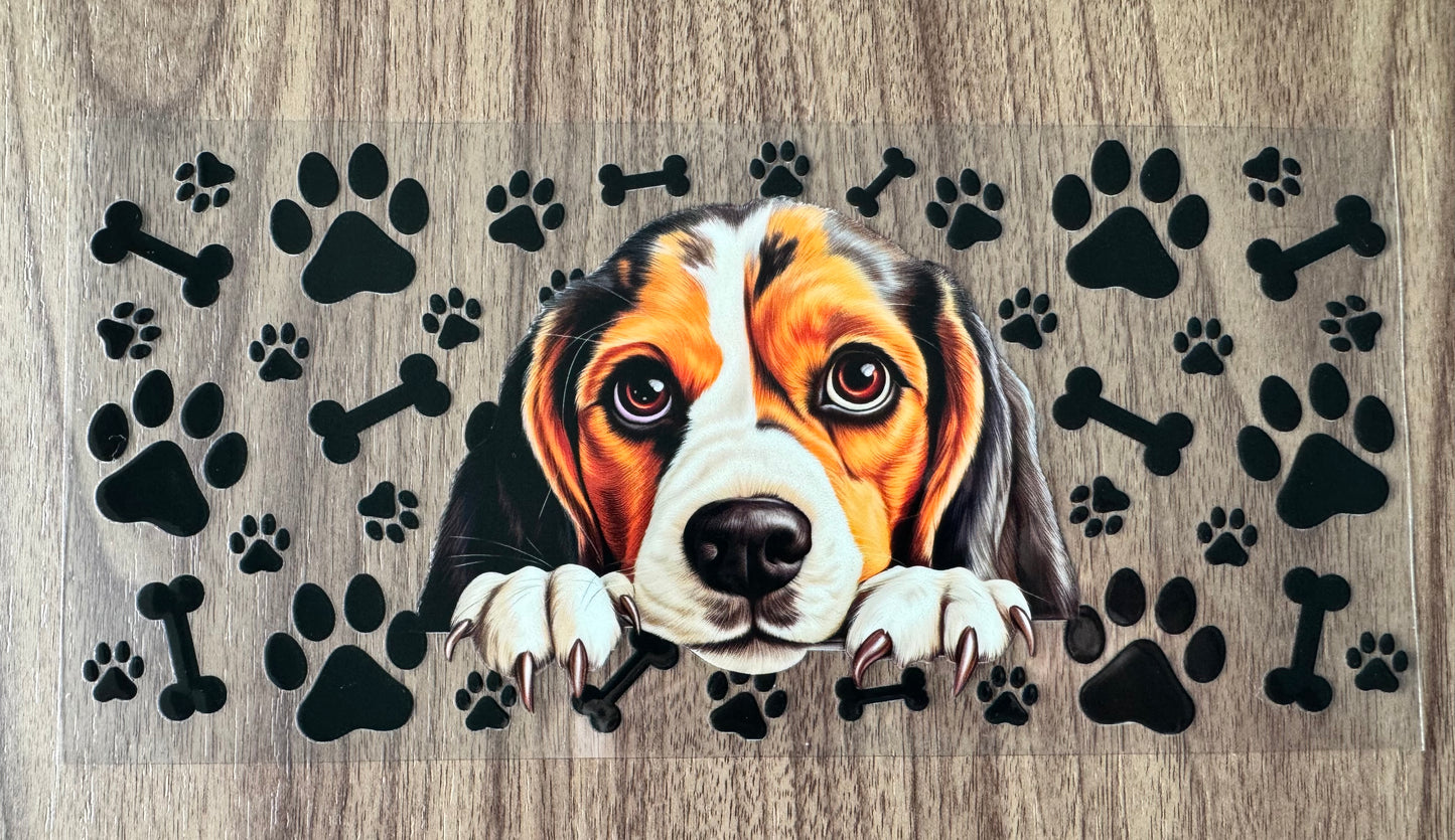 Beagle Dog Paws Cup Wrap