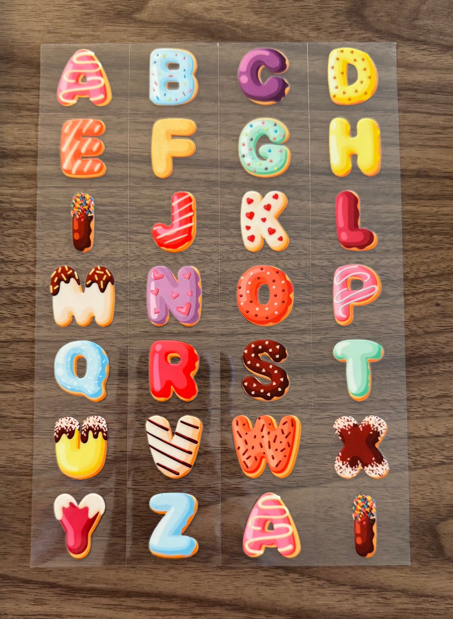 Donut Letters Sheet