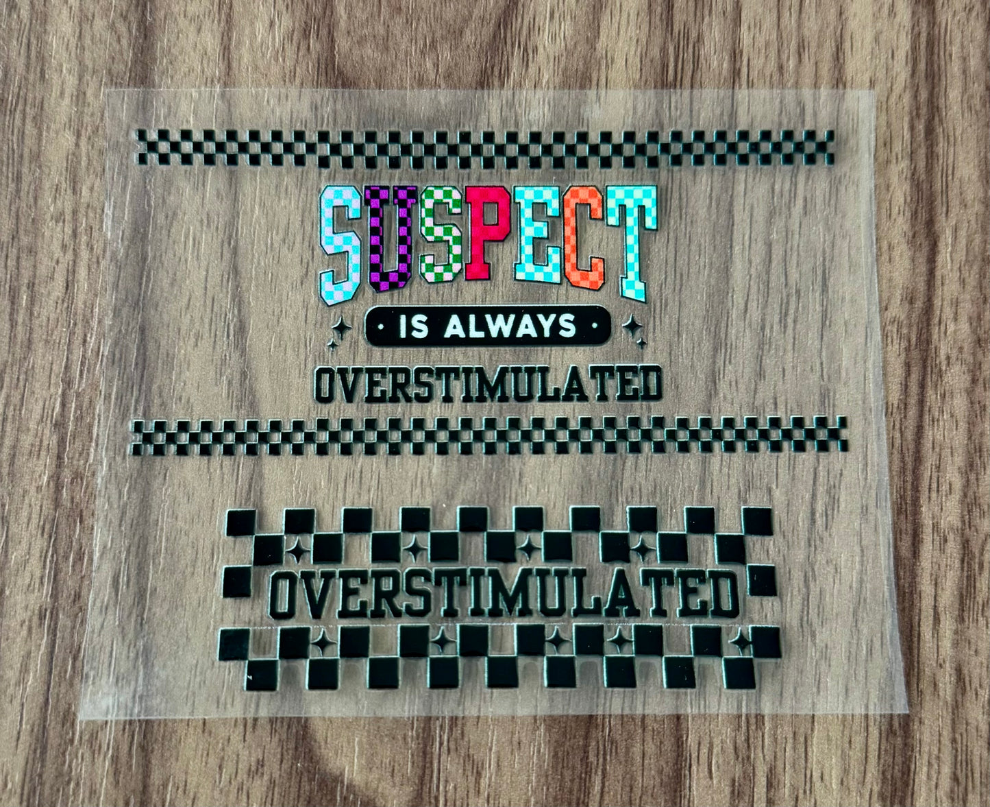 Suspect Overstimulated Mini Wrap