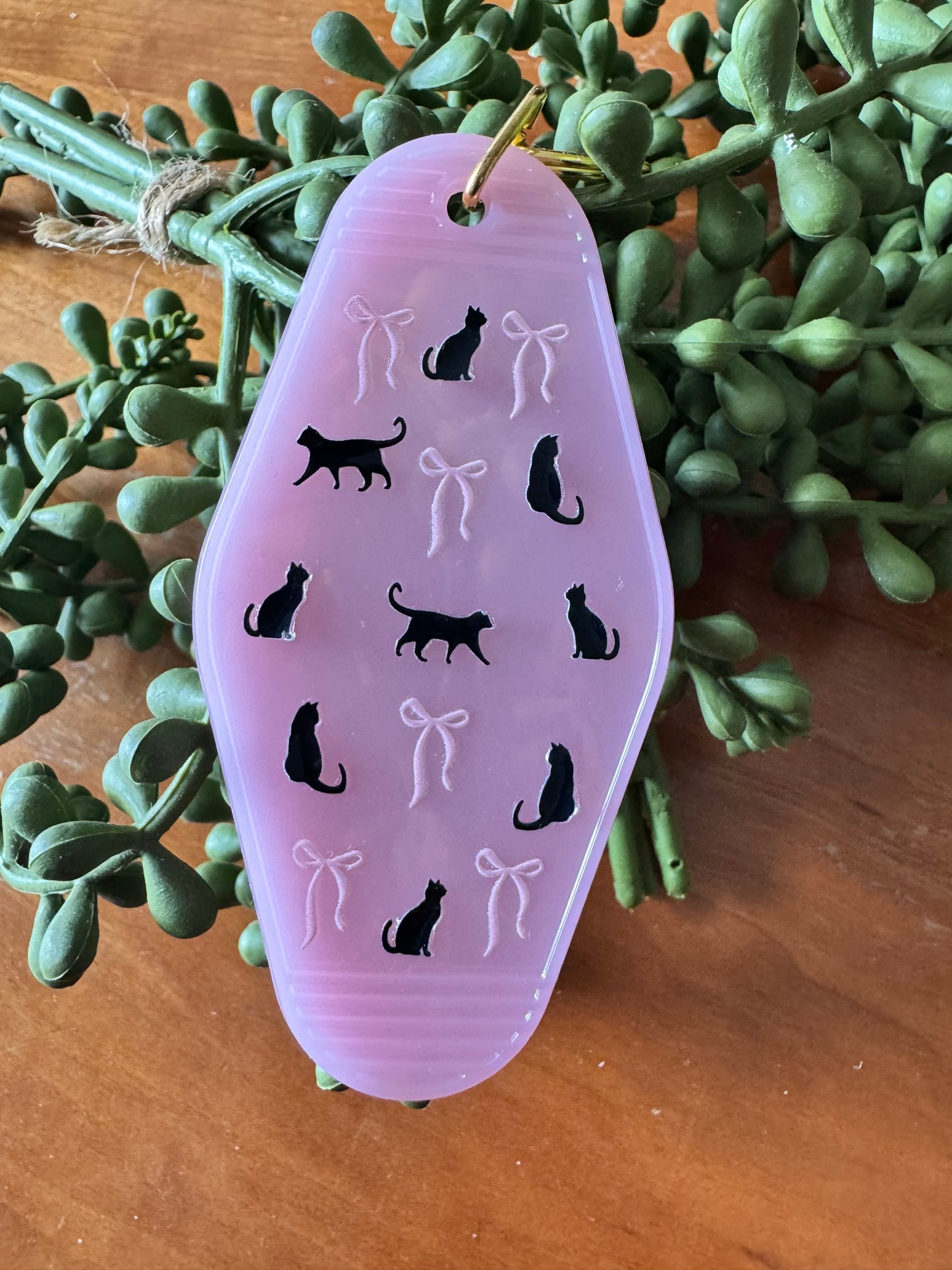 Cats & Bows Keychain