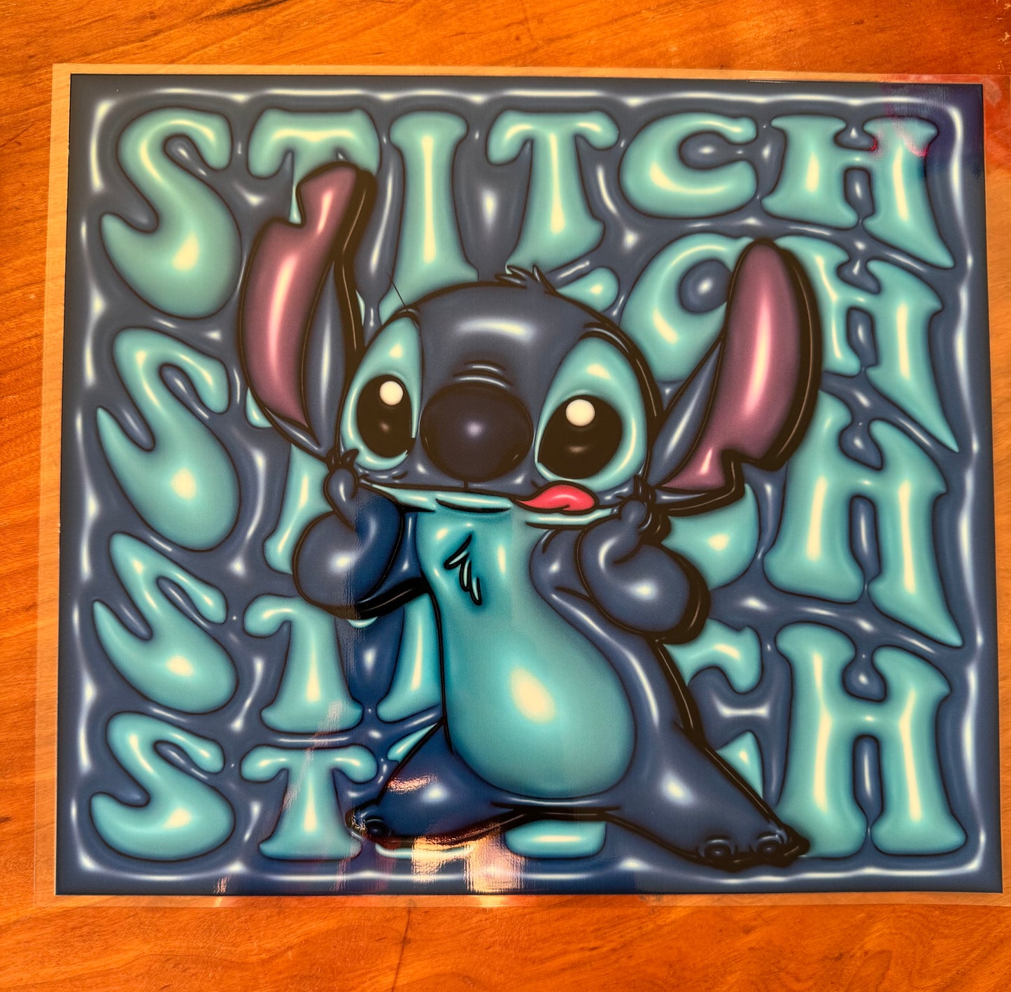 Puffy Blue Alien Cup Wrap