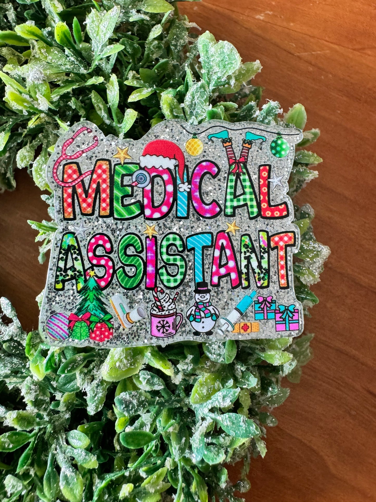 Christmas Medical Assistant Acrylic