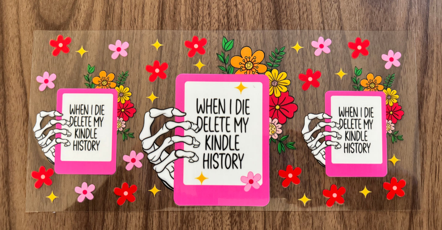 Delete My Kindle History Cup Wrap