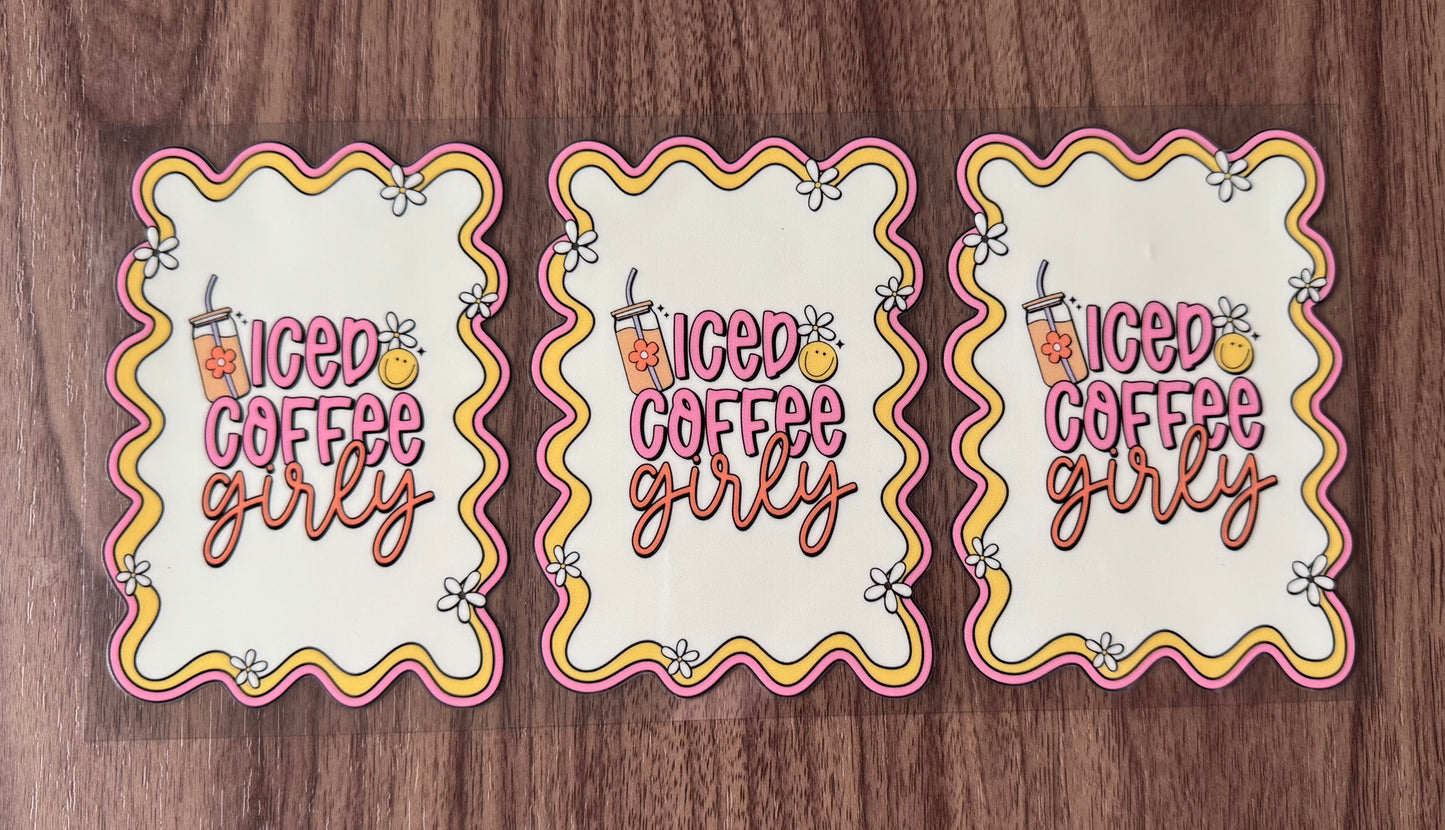 Iced Coffee Girly Cup Wrap