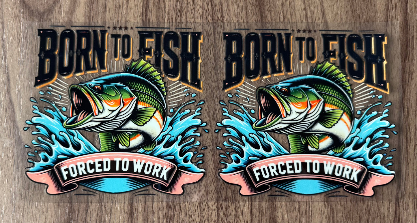 Born To Fish Decal Sheet