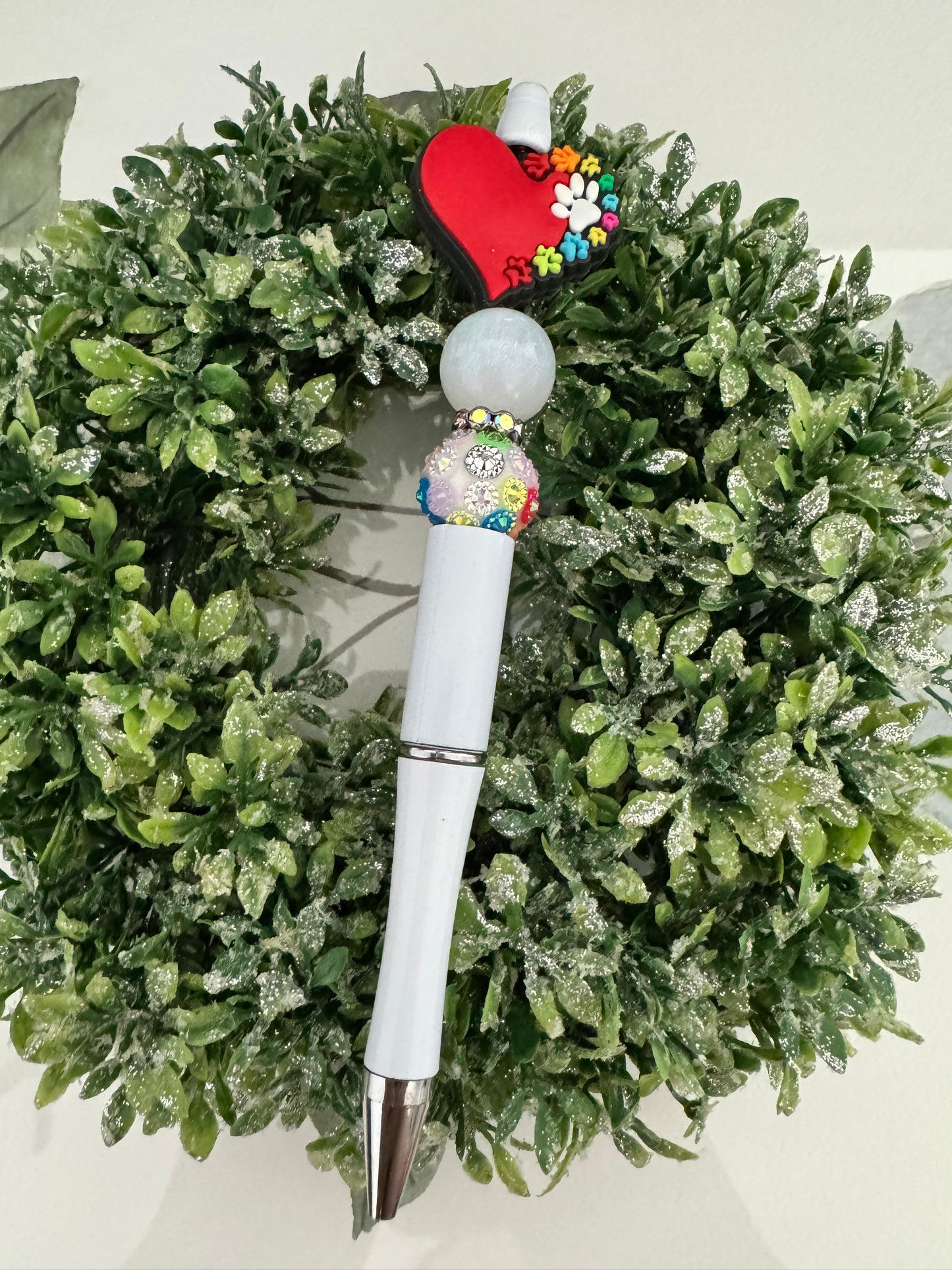 Colorful Paws Heart Pen